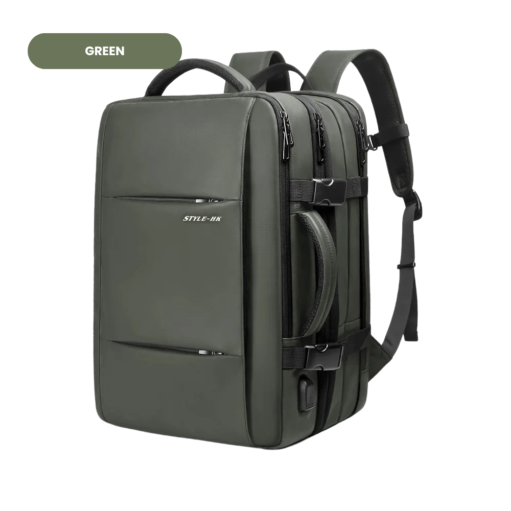 EzzyGuard™ Expandable Anti-Theft Business & Travel Backpack – Fits 15.6” Laptop