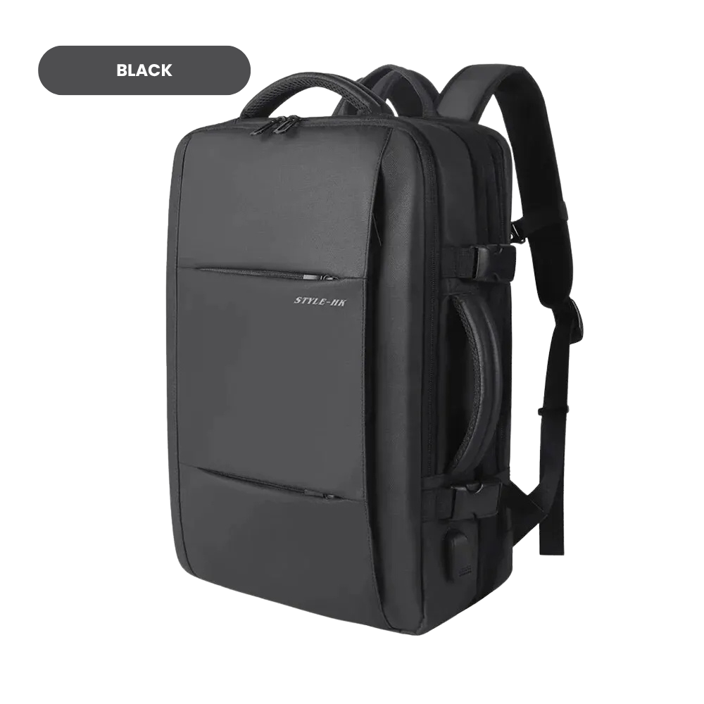 EzzyGuard™ Expandable Anti-Theft Business & Travel Backpack – Fits 15.6” Laptop