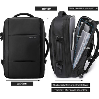EzzyGuard™ Expandable Anti-Theft Business & Travel Backpack – Fits 15.6” Laptop