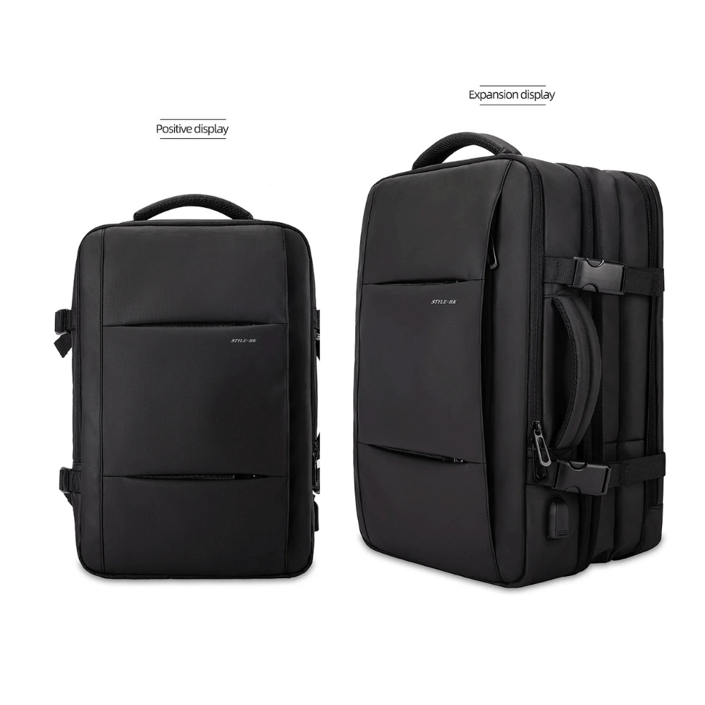 EzzyGuard™ Expandable Anti-Theft Business & Travel Backpack – Fits 15.6” Laptop