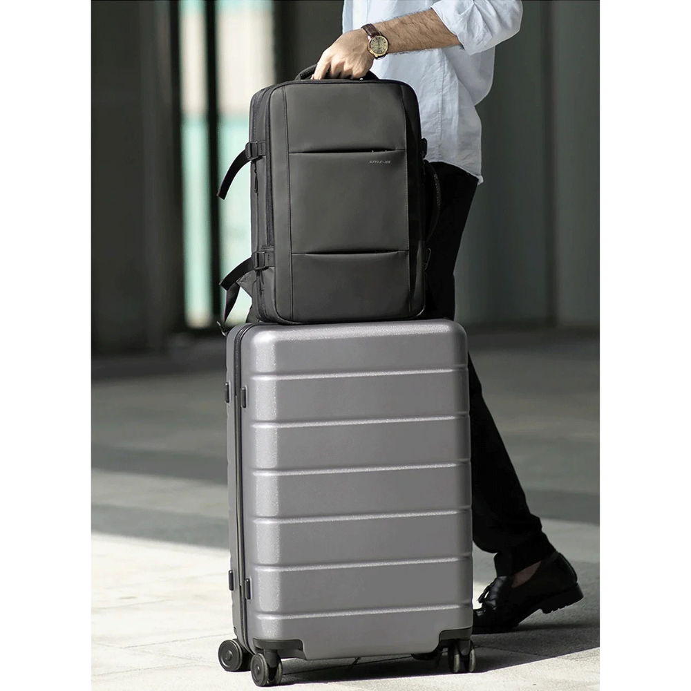 EzzyGuard™ Expandable Anti-Theft Business & Travel Backpack – Fits 15.6” Laptop