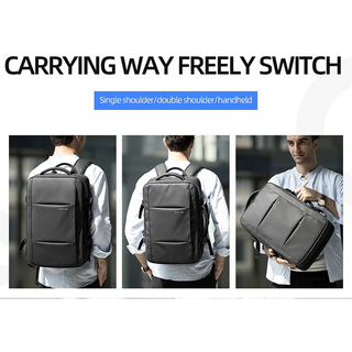 EzzyGuard™ Expandable Anti-Theft Business & Travel Backpack – Fits 15.6” Laptop