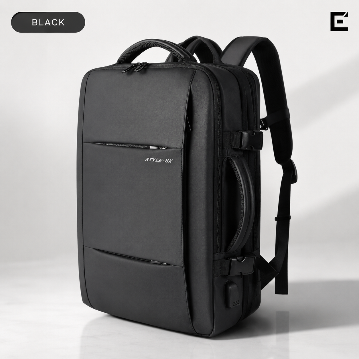 EzzyGuard™ Expandable Anti-Theft Business & Travel Backpack – Fits 15.6” Laptop