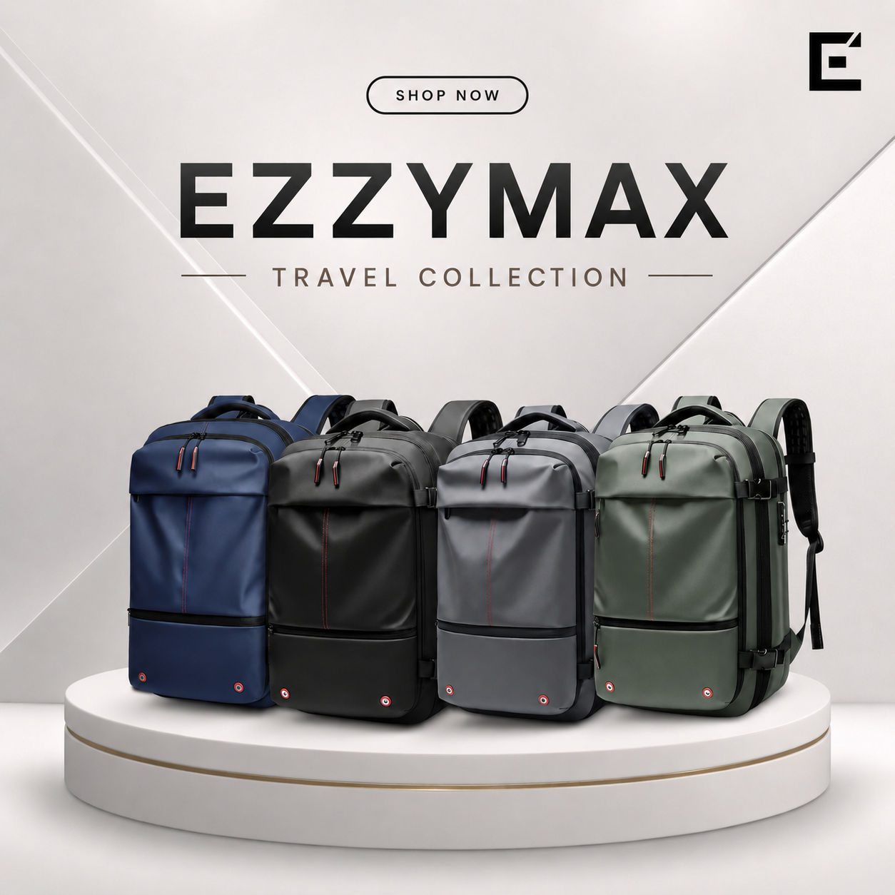 EzzyMax™ 60L Waterproof Vacuum Compression Travel & Laptop Backpack