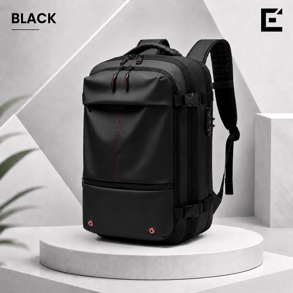 EzzyMax™ 60L Waterproof Vacuum Compression Travel & Laptop Backpack