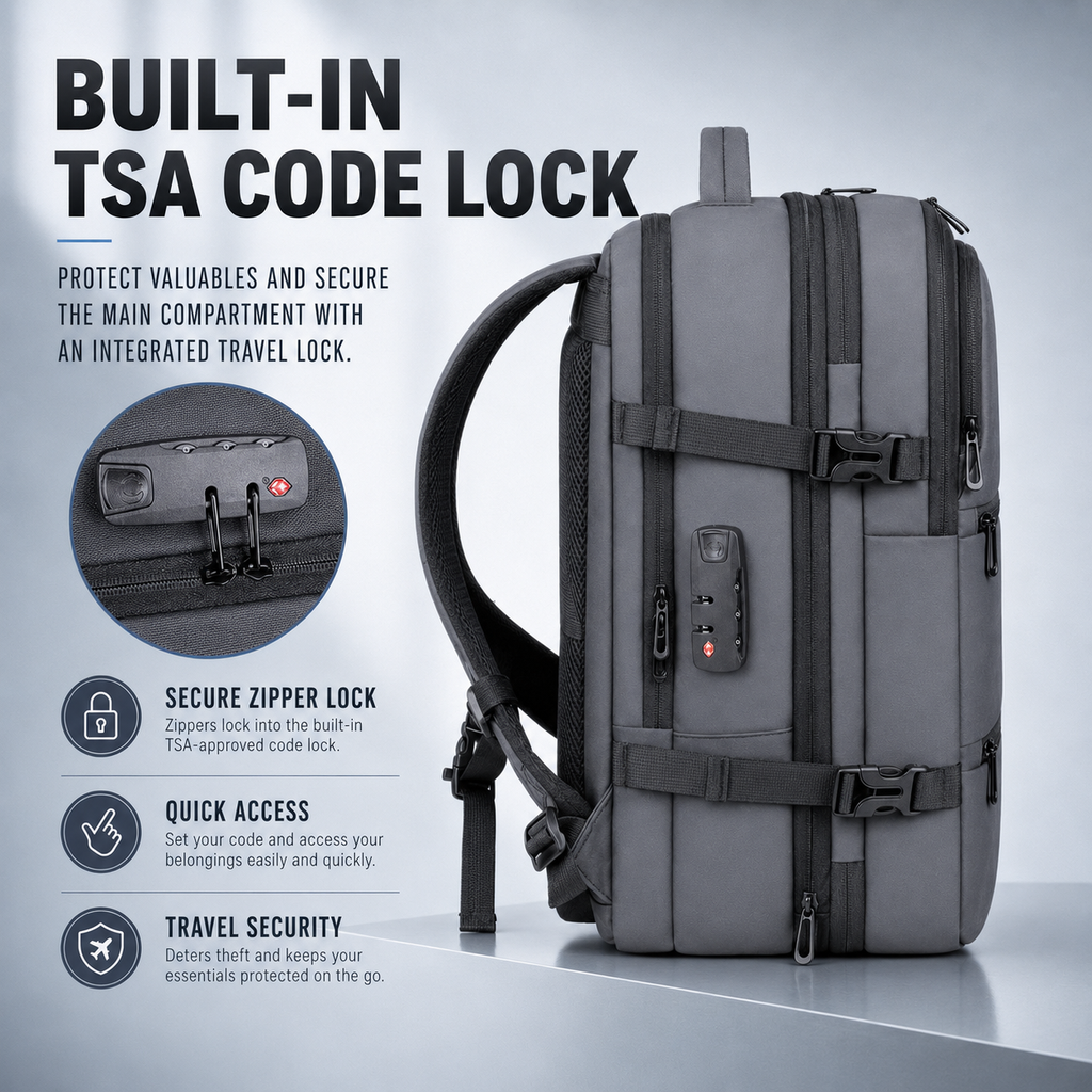 EzzyPro™ Expandable Vacuum Compression Business & Travel Backpack