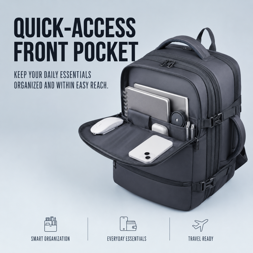 EzzyPro™ Expandable Vacuum Compression Business & Travel Backpack