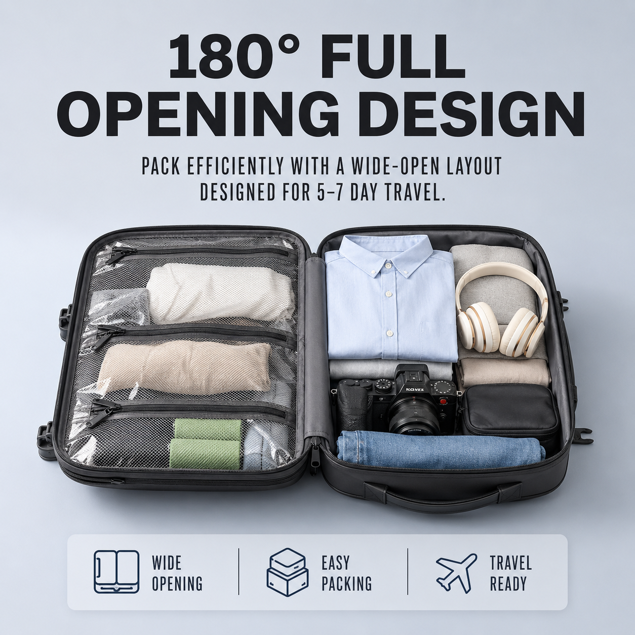 EzzyPro™ Expandable Vacuum Compression Business & Travel Backpack