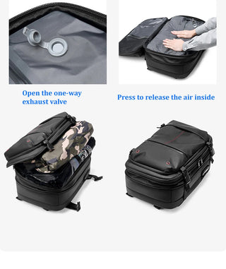 EzzyMax™ 60L Waterproof Vacuum Compression Travel & Laptop Backpack