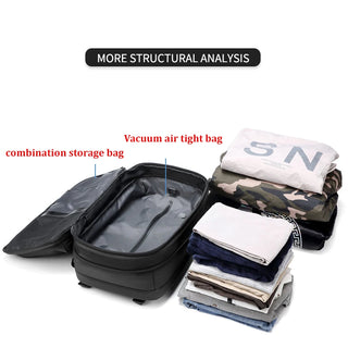 EzzyMax™ 60L Waterproof Vacuum Compression Travel & Laptop Backpack