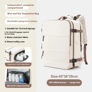 EzzyMochila™ Cabin-Size Waterproof Travel & Laptop Backpack – Carry-On Ready