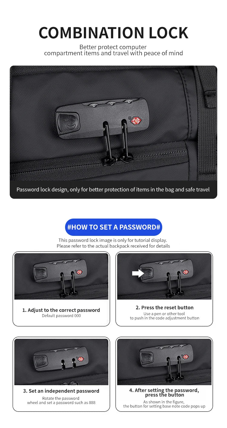 EzzyPro™ Expandable Vacuum Compression Business & Travel Backpack