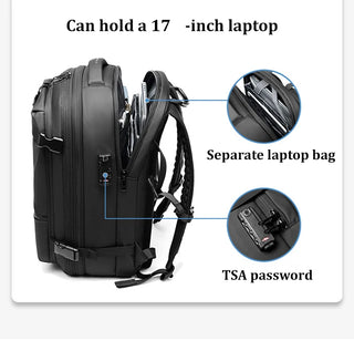 EzzyMax™ 60L Waterproof Vacuum Compression Travel & Laptop Backpack