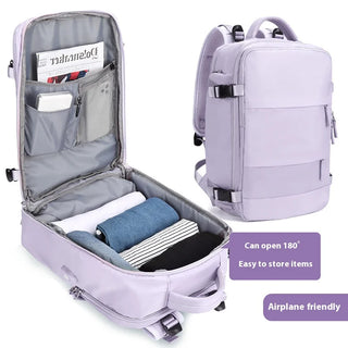 EzzyMochila™ Cabin-Size Waterproof Travel & Laptop Backpack – Carry-On Ready
