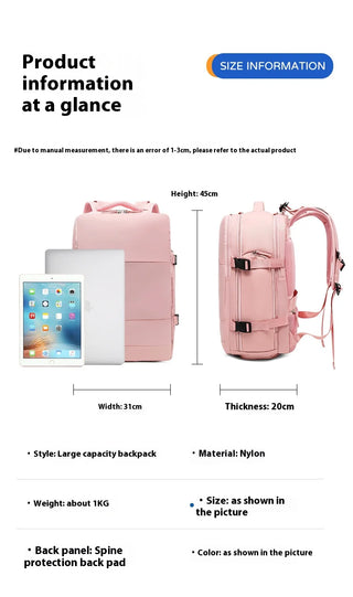 EzzyMochila™ Cabin-Size Waterproof Travel & Laptop Backpack – Carry-On Ready