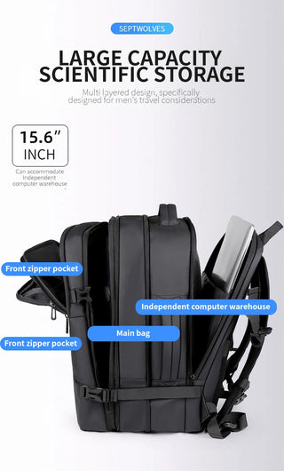 EzzyPro™ Expandable Vacuum Compression Business & Travel Backpack