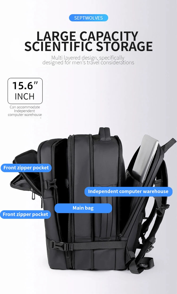 EzzyPro™ Expandable Vacuum Compression Business & Travel Backpack