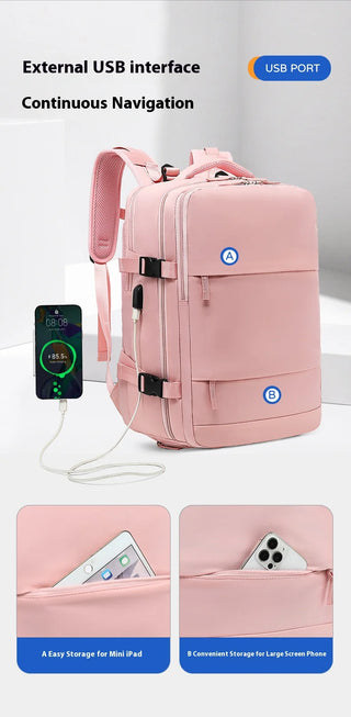 EzzyMochila™ Cabin-Size Waterproof Travel & Laptop Backpack – Carry-On Ready