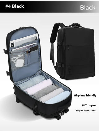 EzzyMochila™ Cabin-Size Waterproof Travel & Laptop Backpack – Carry-On Ready