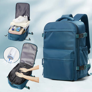 EzzyVac™ Expandable Vacuum Travel Backpack – Large Capacity, Business & Adventure Ready
