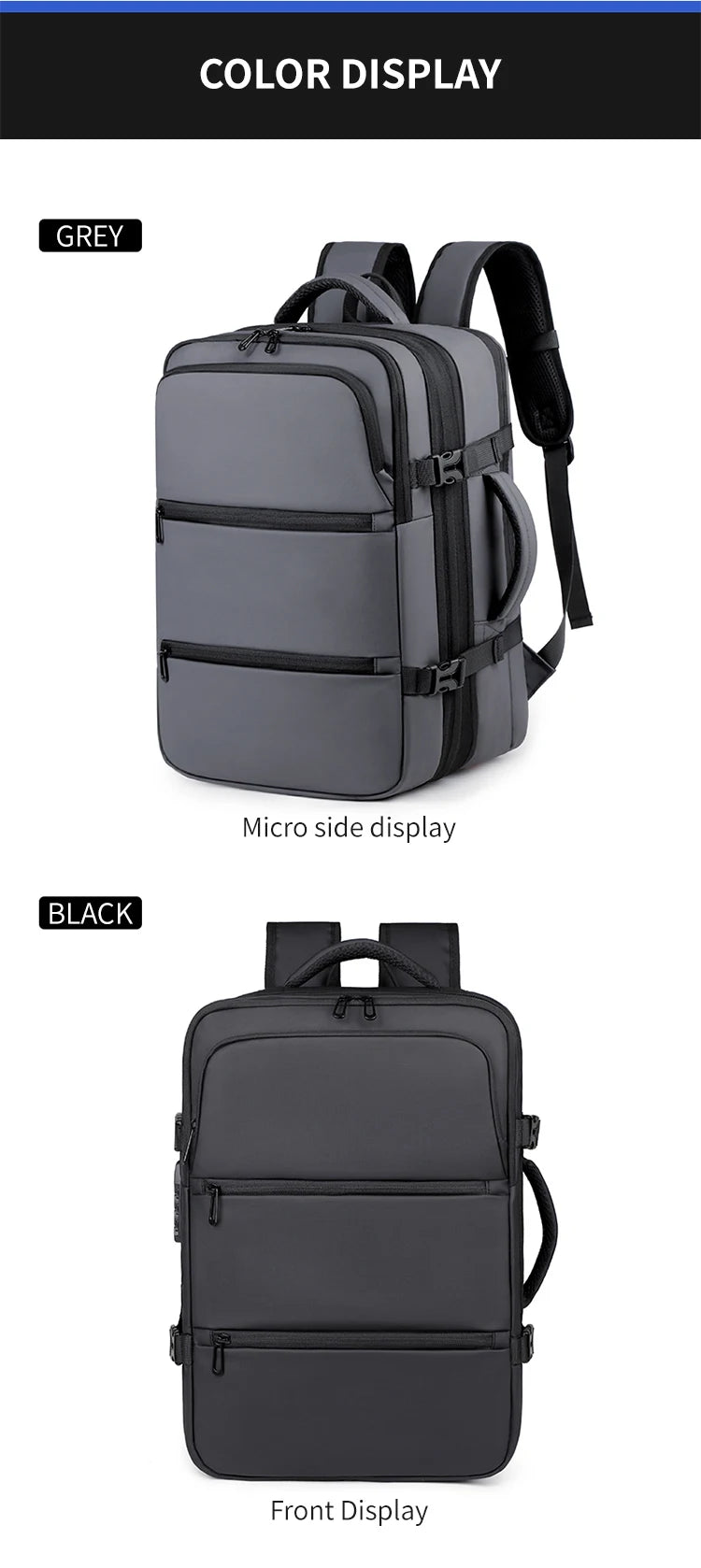 EzzyPro™ Expandable Vacuum Compression Business & Travel Backpack