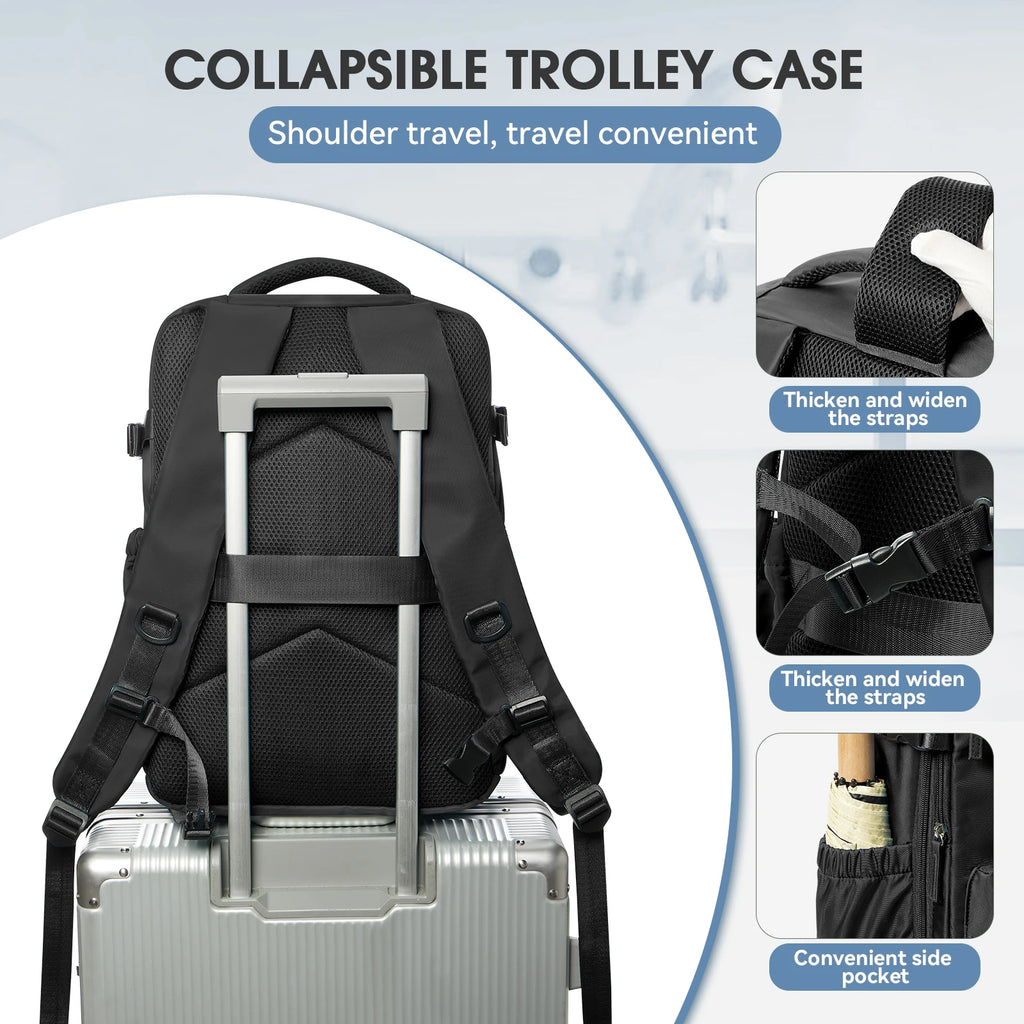 EzzyVac™ Expandable Vacuum Travel Backpack – Large Capacity, Business & Adventure Ready