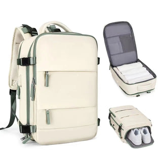 EzzyMochila™ Cabin-Size Waterproof Travel & Laptop Backpack – Carry-On Ready