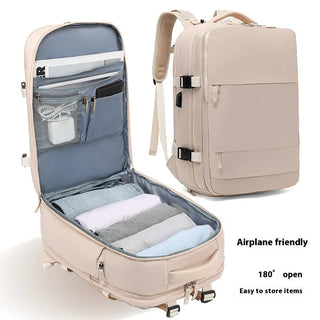 EzzyMochila™ Cabin-Size Waterproof Travel & Laptop Backpack – Carry-On Ready